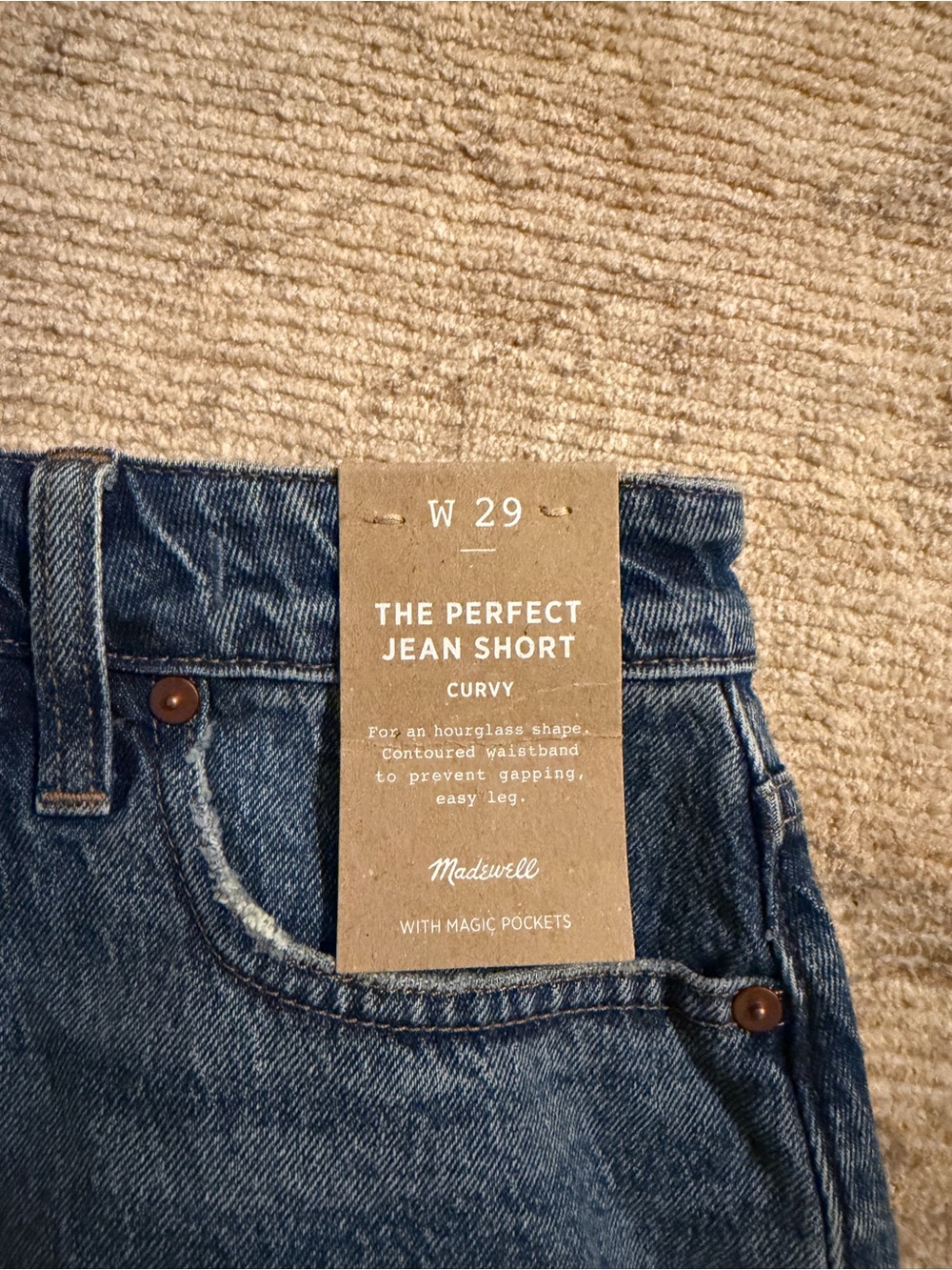 Madewell Blue Denim 'The Perfect Jean Short' - Picture 4 of 4